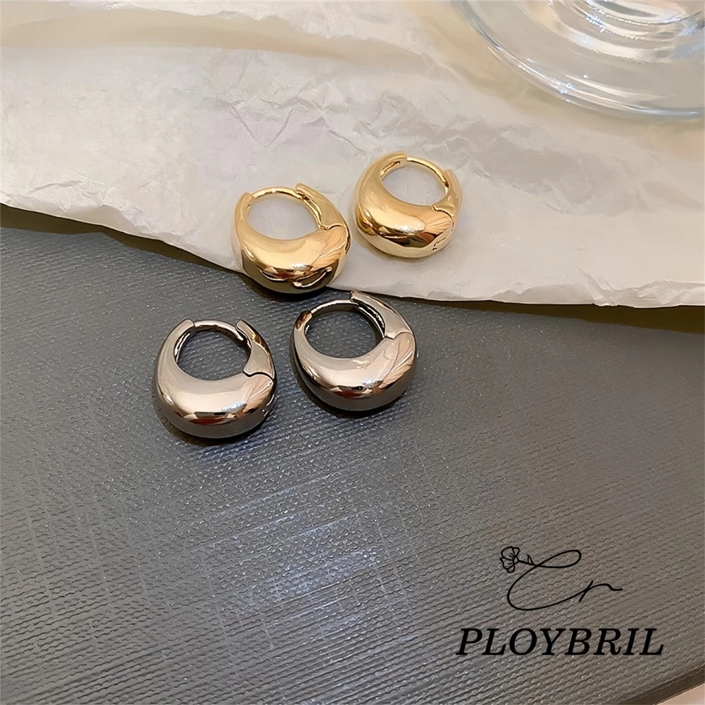 PLOYBRIL ต่างหูย้อนยุค แฟชั่น ต่างหูโจ๊กเกอร์ E040