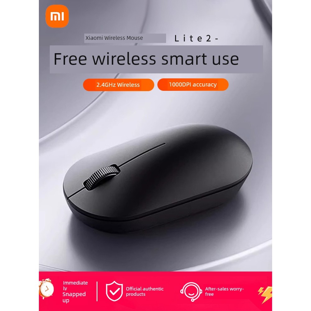 mouse wireless mouse bluetooth เมาส์บลูทูธ Xiaomi Wireless Mouse lite2 การออกแบบน้ําหนักเบา 2.4 GHz Wireless Grip สบายแบบพกพาสํานักงาน Optoelectronic Mouse
