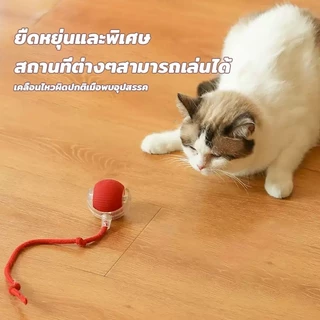 ลูกบอลไฟฟ้าอัตโนมัติ ของเล่นแมว โต้ตอบสนุก หมุน360องศามีแสง มี3โหมด ชาร์จไฟได้ พร้อมสายชาร์จ