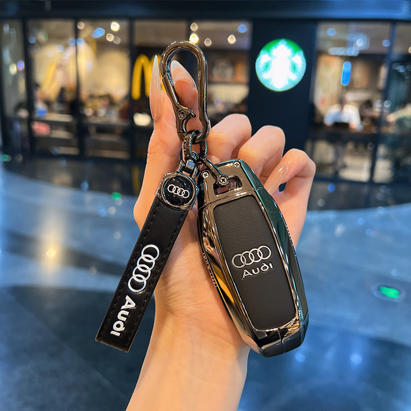 เหมาะสําหรับ 25 Audi A5L เคสกุญแจเฉพาะ Q6L e-tron Premium A6L e-tron Metal Buckle Case Bag