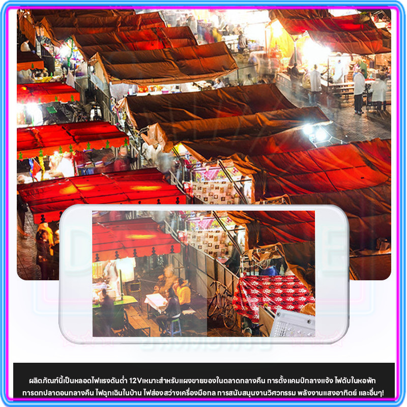 ไฟสปอตไลท์ LED กันน้ำ IP66 เลือกได้ทั้งไฟบ้าน (AC220V) รูปที่ 6