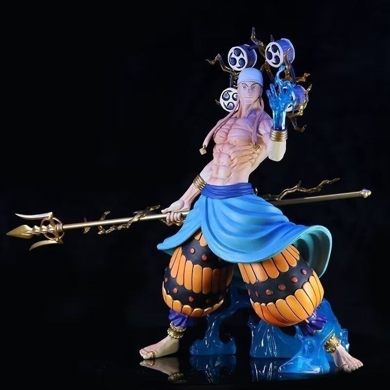 海贼王空岛GK大雷神艾尼路手办模型盒装战斗雕像摆件 | One Piece Enel Figure GK Boxed Battle Statue Action Figure Collectibl Ko