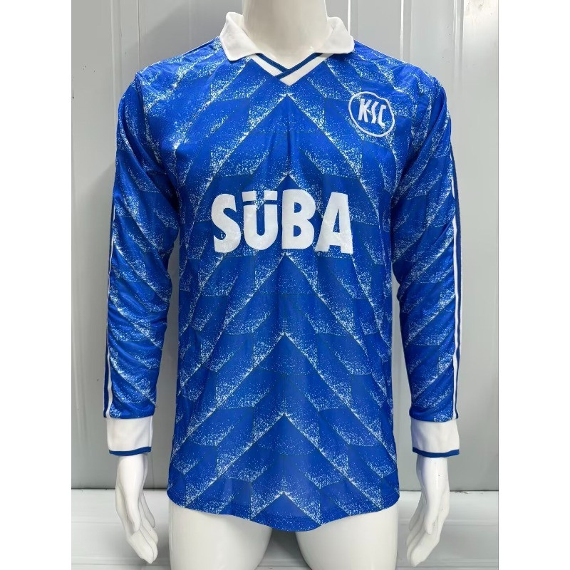 89-90 KE Sparta Home เสื้อฟุตบอลแขนยาว S-XXL เสื้อแขนยาวคุณภาพสูงเสื้อกีฬา AA