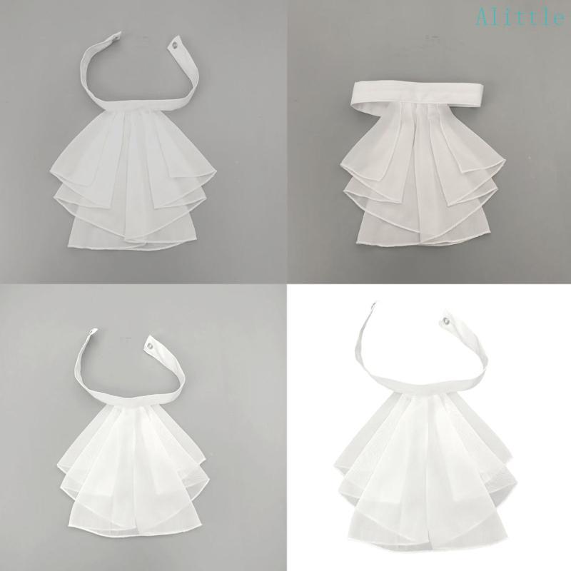 Alia Ruffle Jabot Collar Choker Collar สําหรับการแสดงบนเวทีจัดแต่งทรงผมและคอสเพลย์