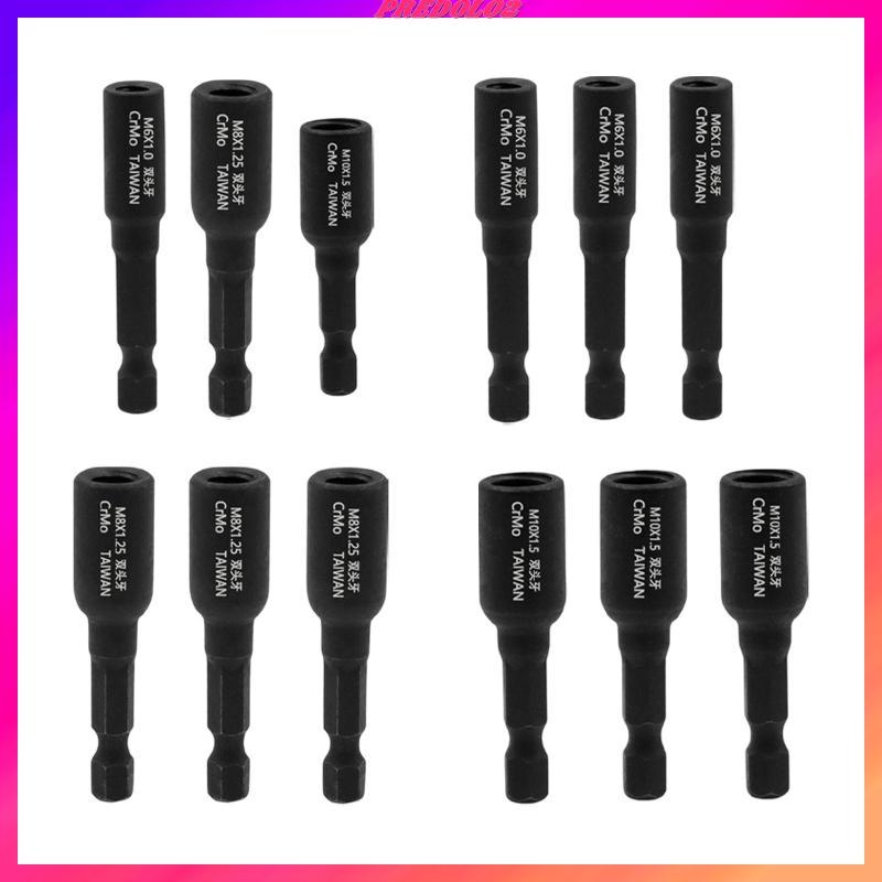 [Predolo2] 3x Hanger Bolt Driver Drill Bits Essential Alloy Steel Hanger Bolt ติดตั้งเครื่องมือสําหร