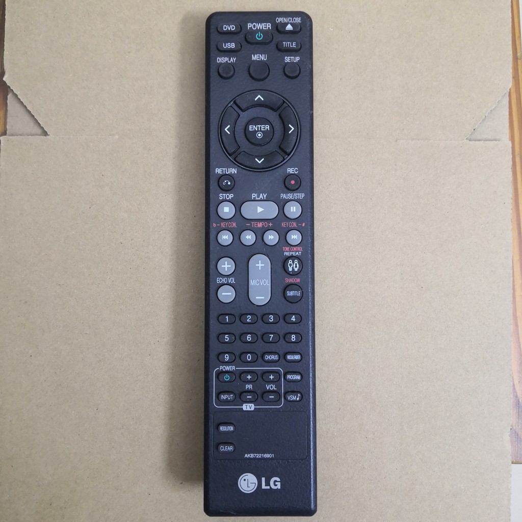เครื่องเสียงรถยนต์ LG โฮมเธียเตอร์ DVD รีโมทคอนโทรล: AKB72216901
