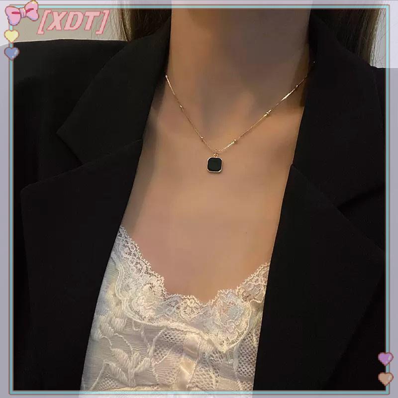 สร้อยคอมินิมาลิสมแบบสแควร์ สำหรับผู้หญิง - ของขวัญพิเศษและเหมาะสมสำหรับงานปาร์ตี้ KCP