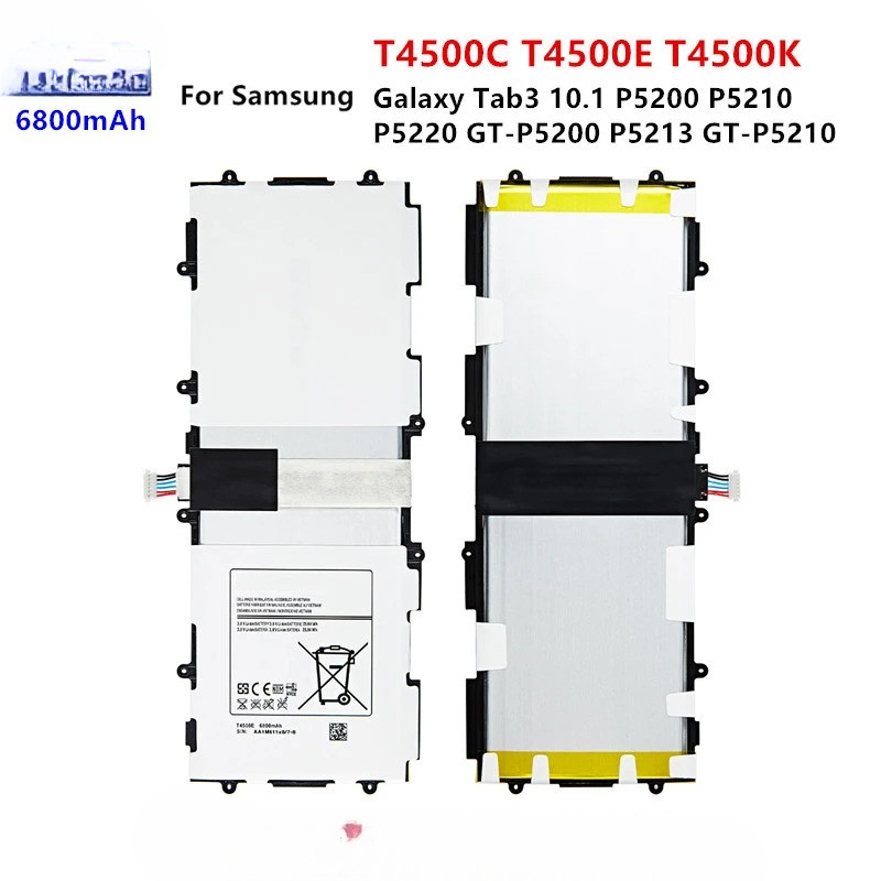 Brand New Tablet T4500C T4500E T4500K Battery 6800mAh For Samsung Galaxy Tab3  P5200 P5210 P5220 P52