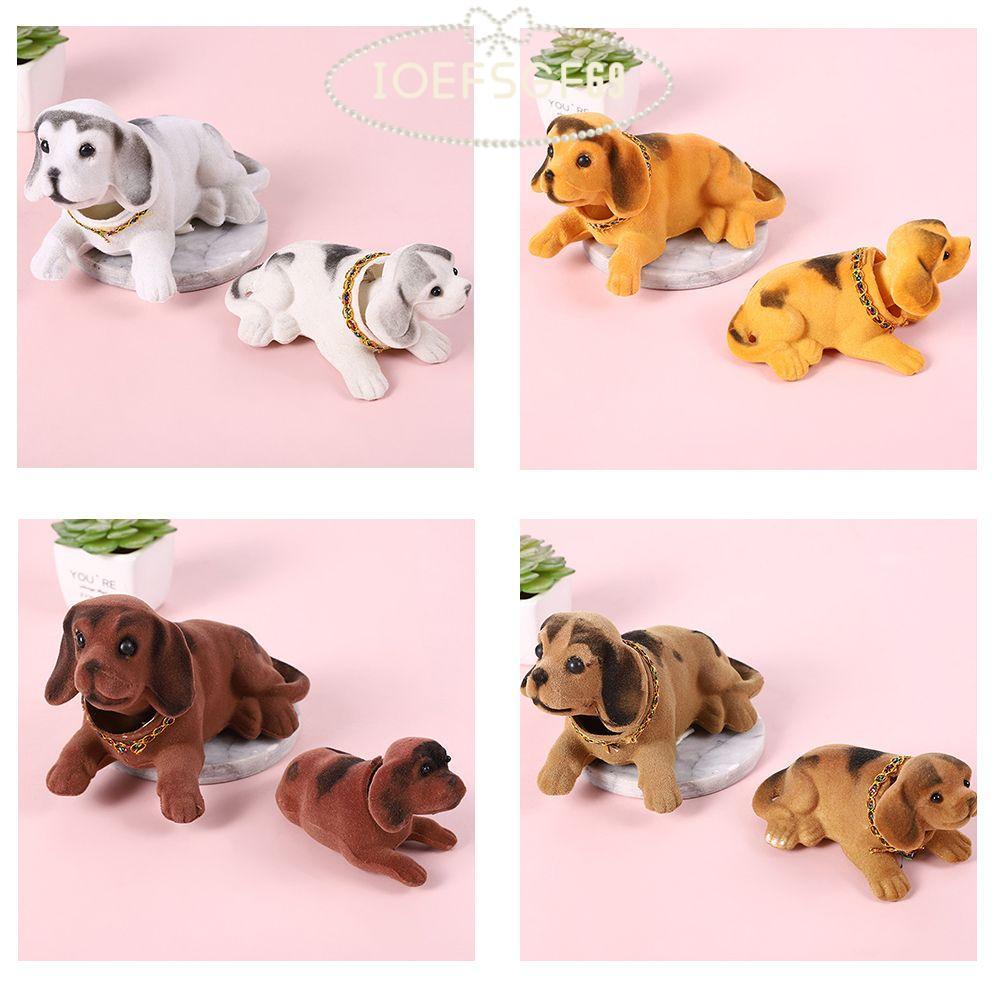 IOEFSGF69 อุปกรณ์รถยนต์ Auto Decor Nodding Puppy น่ารักเขย่าหัวสุนัขตุ๊กตา