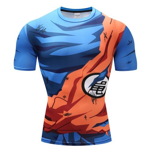 Anime Dragon Ball 3D พิมพ์ผู้ชายกีฬาแน่น
