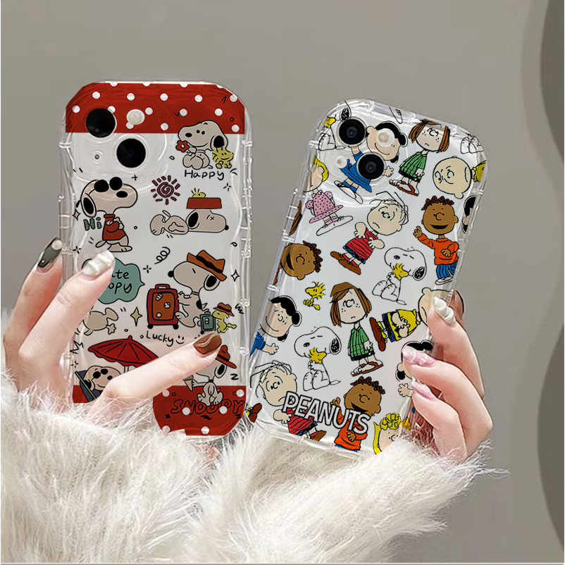 สําหรับ VOVO V60 Lite V50 V40 Lite V30 V3E V29 V29E V27 V27E V25 V23 V23E 5G Snoopy น่ารักซิลิโคนปลอ