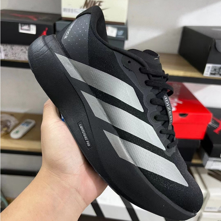 Adizero Adios Pro 3 สำหรับผู้ชายและผู้หญิง รองเท้าวิ่งแบบผ้าใบ สไตล์ JP7147