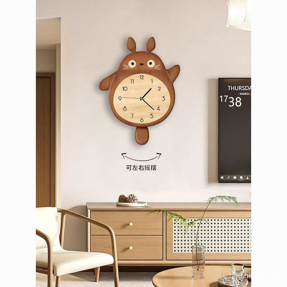 ใหม่แกว่งได้ Totoro log สไตล์นาฬิกาแขวน,รับประทานอาหารและห้องนั่งเล่นความงามเครื่องประดับ,การ์ตูนแขว