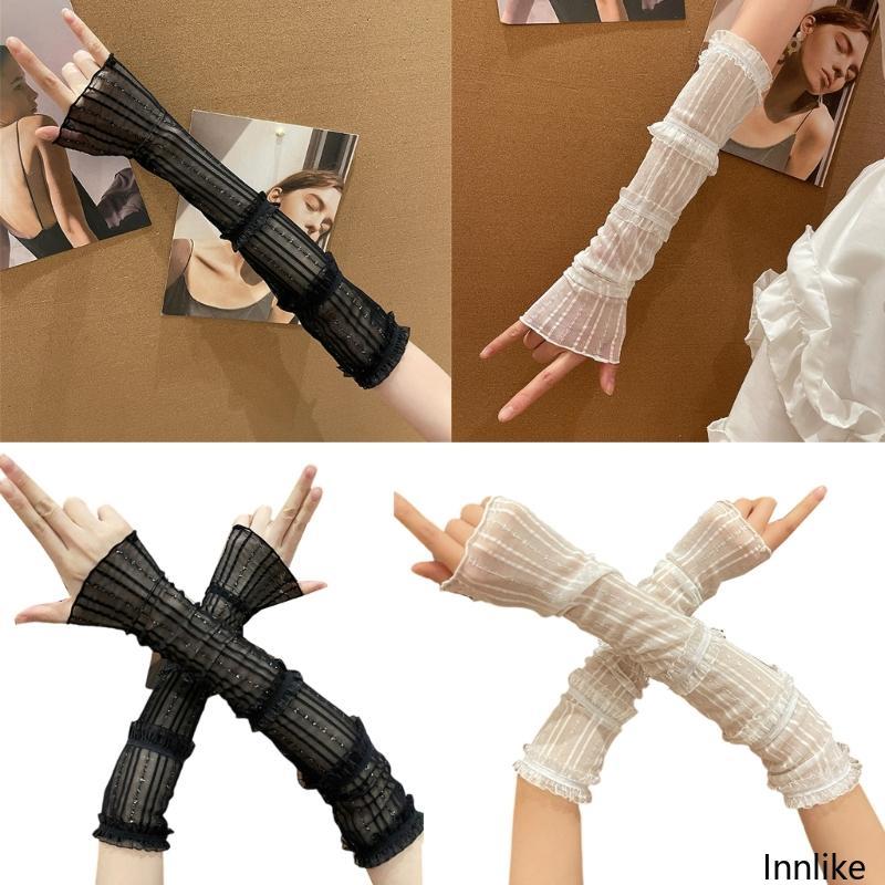 INN Holiday Outdoor Oversleeve Arm Cover ผู้หญิงวัยรุ่น Sunproof Quick Drying Arm Cover
