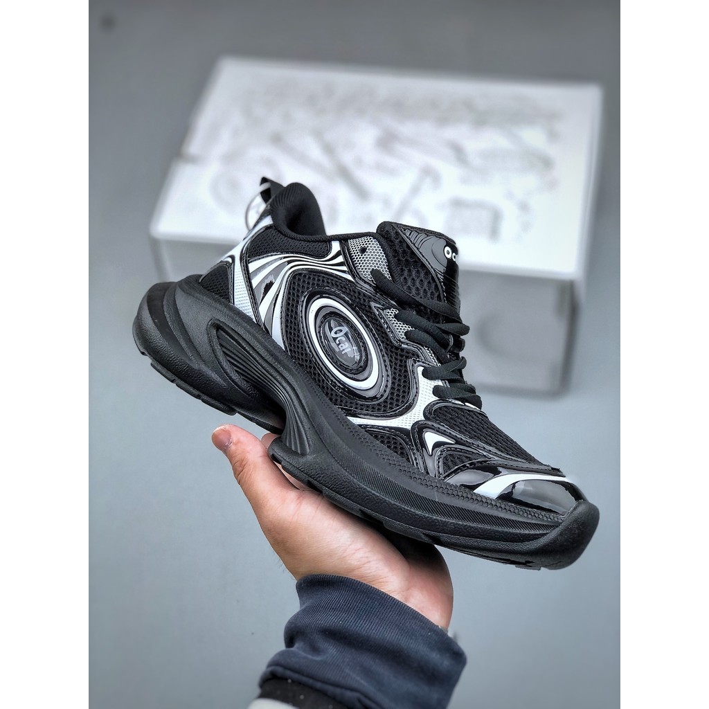 Ocai Disk Runtech Retro รองเท้าวิ่งลําลองแฟชั่น All-Match Anti-Slip ทนต่อการสึกหรอ Low-Top รองเท้า 5