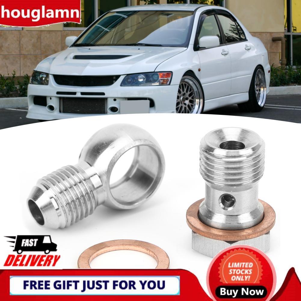 Houglamn 16Mm Banjo ปะเก็นความต้านทานการกัดกร่อน Bolt Kit เหล็กคาร์บอนต่ำถึง 6An สำหรับ Vf38 Vf39 Vf