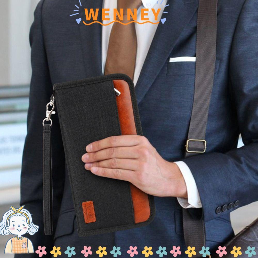 WEY Passport Holder RFID Blocker ทนทานกันน้ํา ID Card Holder