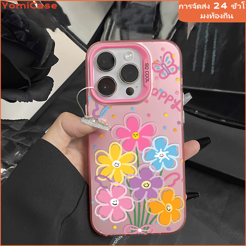 เคสโทรศัพท์ Chrome Silver ดอกไม้ สำหรับโอปโปA31 A15 A17
