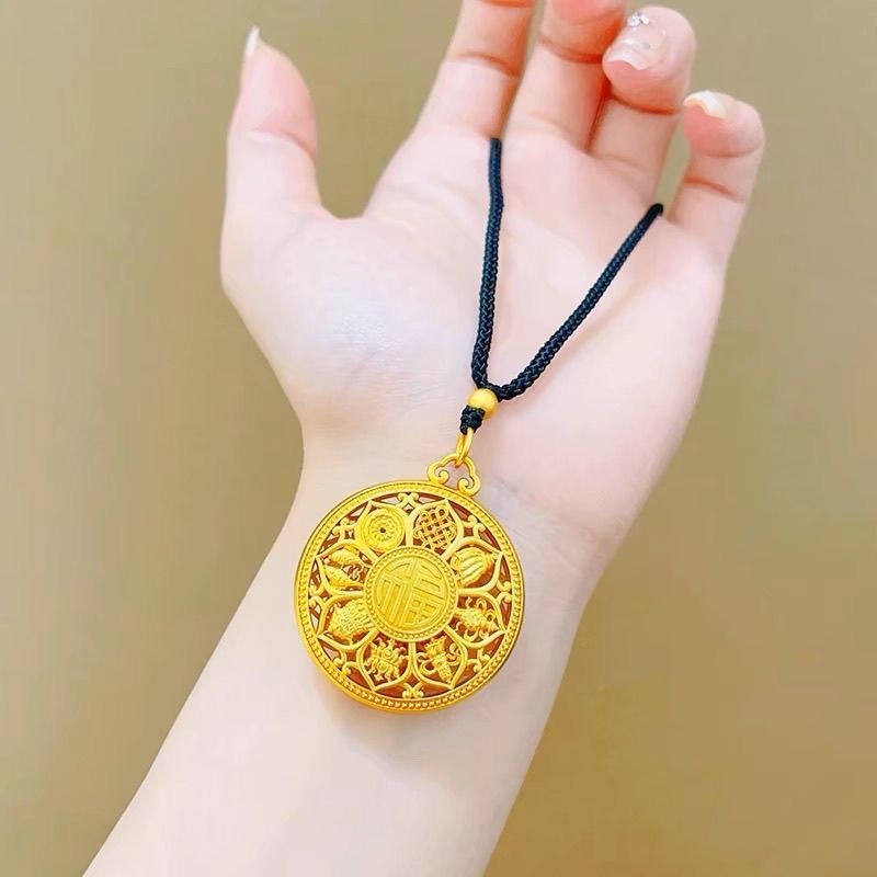 2025คําแนะนําสวัสดิการแปดเข็มทิศสมบัติ Bafanglai Cai โชคดีปีงูสร้อยคอจี้จีนของขวัญโชคดี20251211