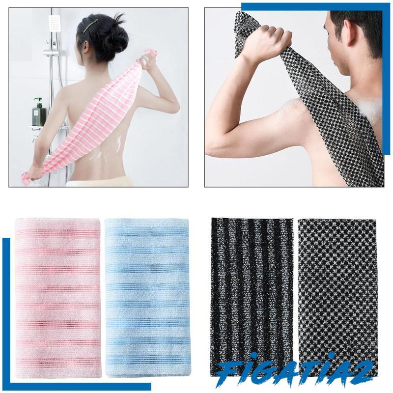 [Figatia2] Exfoliate Rags Wash Cloth Sponge Body Scrubber Bath Towel for Home Shower Back Cleaning