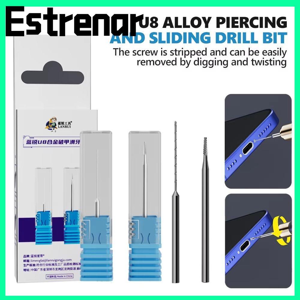 ESTRENAR U8 Alloy Drill Bit Set, Twisting Drill Bit, Quick Remove Screw Removal Tool for Mobile Phon