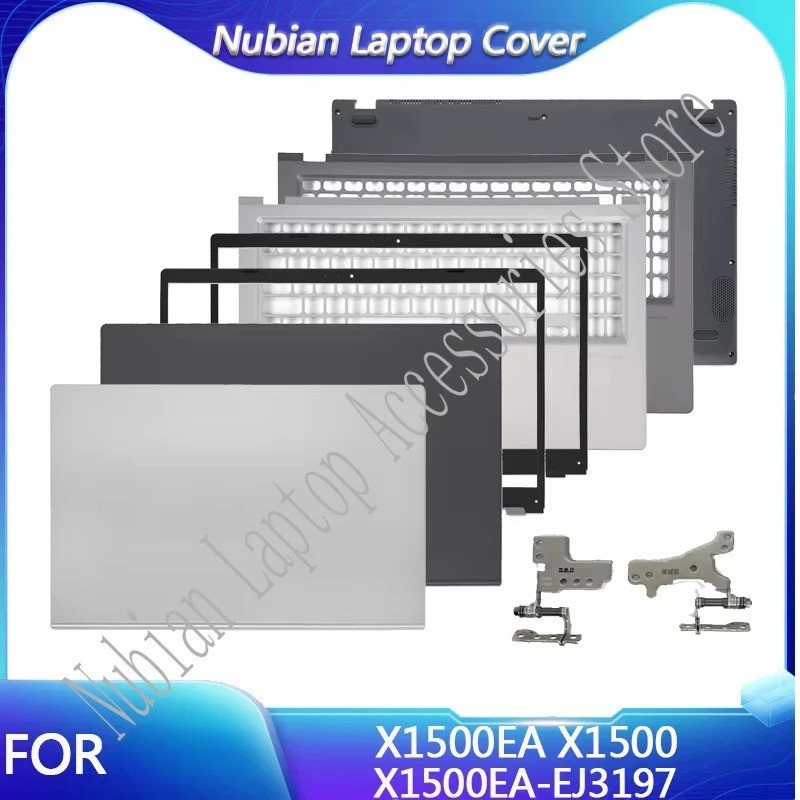 สําหรับ X1500EA F1500EA X1500 X1500EA-EJ3197 ฝาหลัง LCD/ฝาหน้า/ที่วางฝ่ามือ/ฝาครอบด้านล่าง/บานพับ