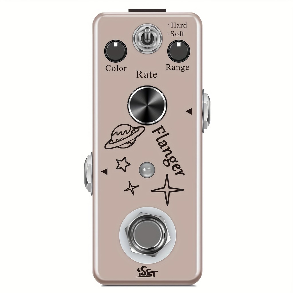 ISET Analog Flanger Pedal สําหรับกีตาร์ไฟฟ้าเบส True Bypass
