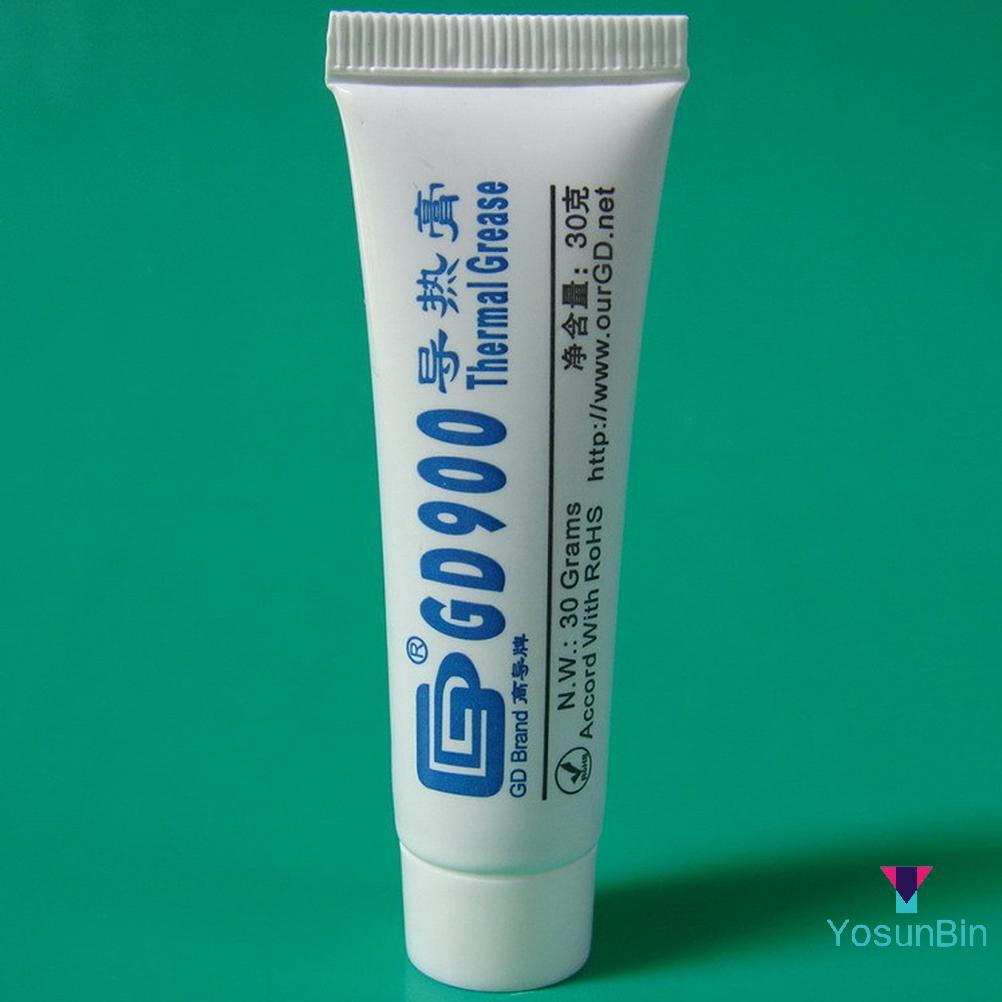 YosunBin] GD900 จาระบีนําความร้อนวางซิลิโคนพลาสเตอร์ระบายความร้อนสําหรับ CPU ใหม่