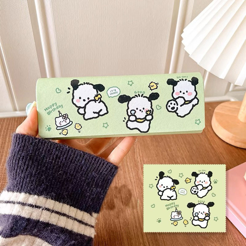 กล่องใส่แว่นตาแม่เหล็ก Sanrio Hello Kitty, Cinnamoroll, Kuromi และ Pochacco สไตล์คาวาอิ ราคา ถูกที่สุด ดีลบีเคเค แกลเลอรีภาพที่ 6