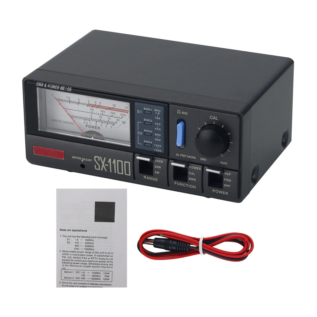 ขายสูง SX-1100 Original Quad-Band SWR Meter SWR Power Meter SWR Power Watt Meter