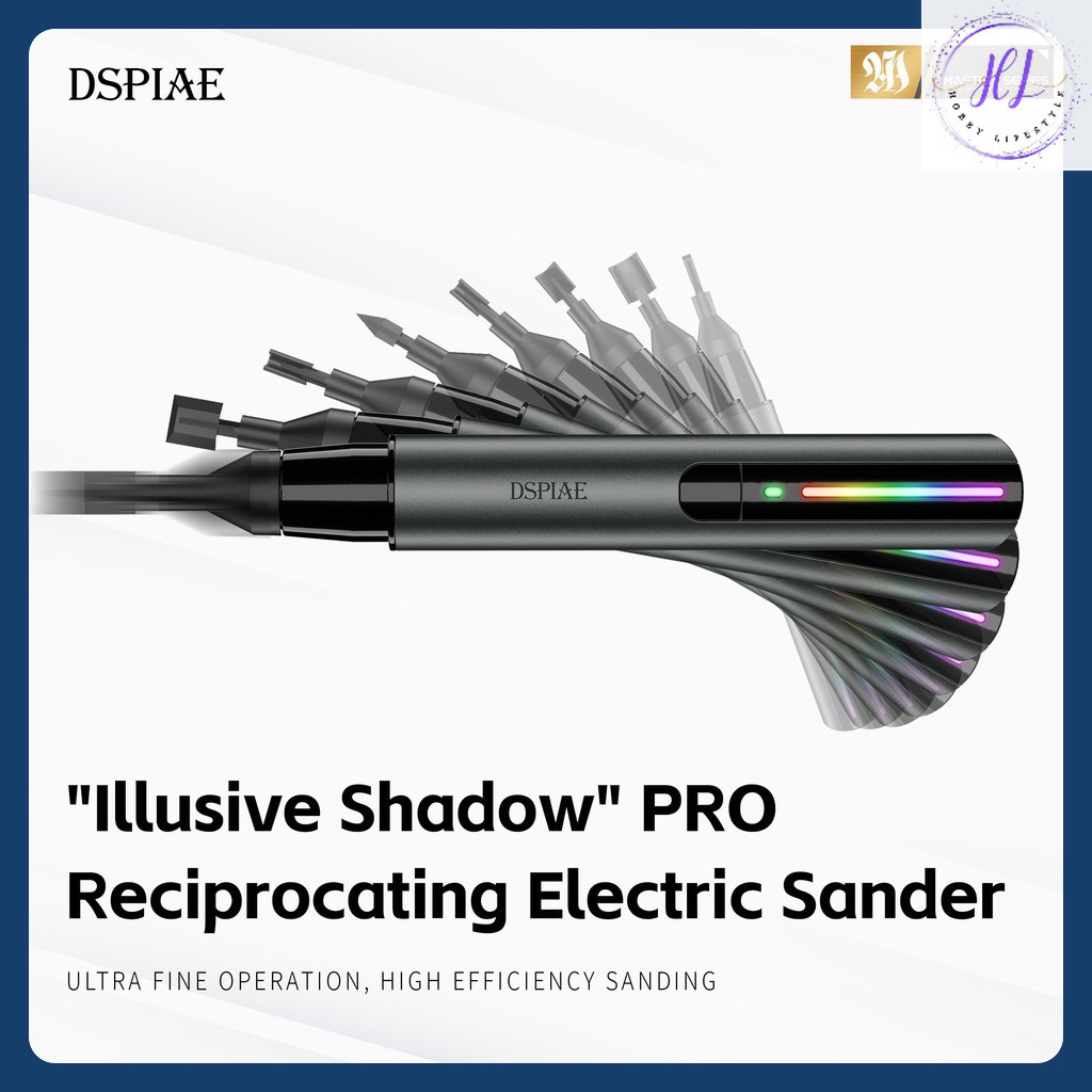 DSPIAE ES-A PRO "Illusive Shadow" PRO Reciprocating Electric Sander เครื่องมือ 迪斯斯笔 达毛孔