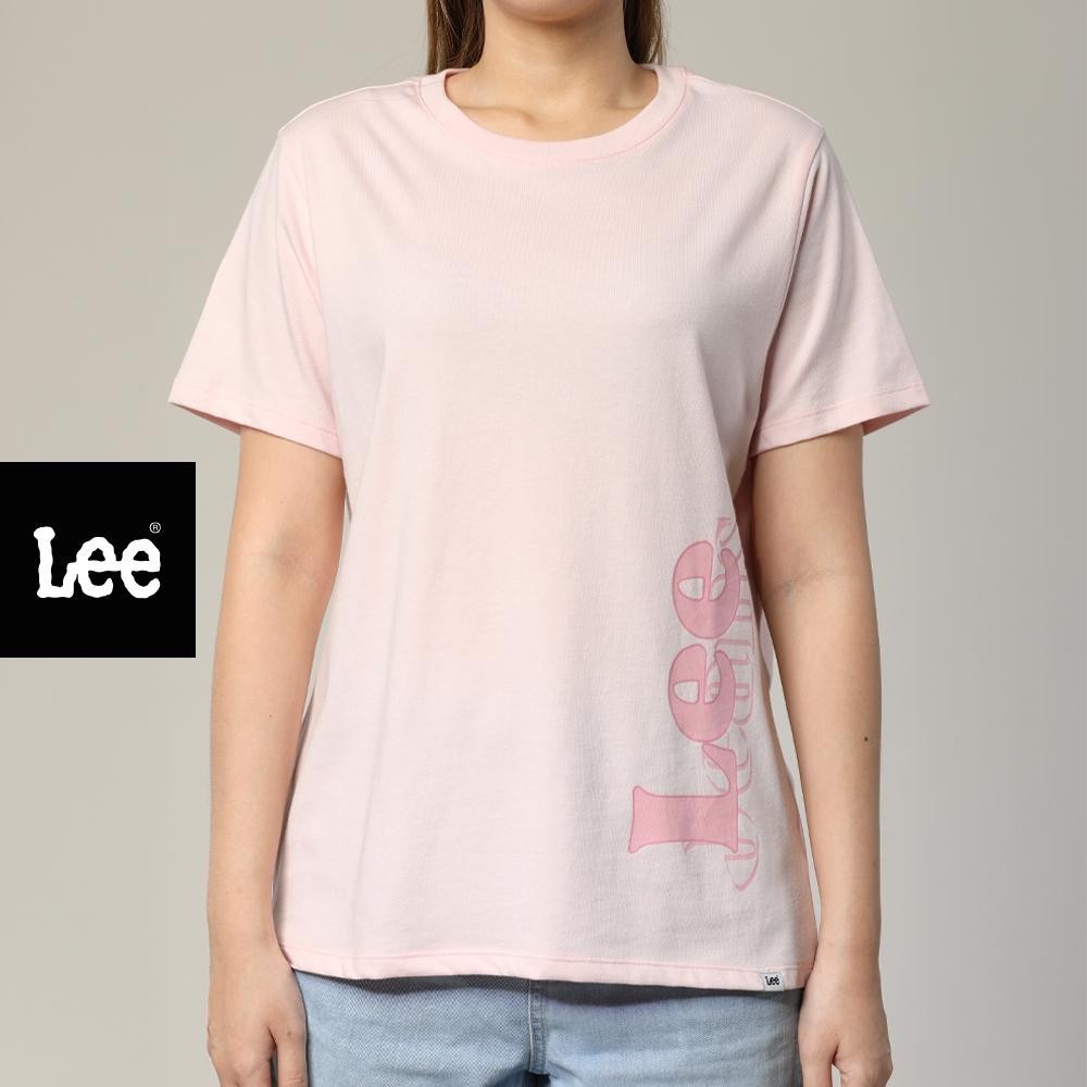 LEE เสื้อยืดแขนสั้นผู้หญิง ทรง Regular รุ่น LE S525WTSSF02 สีชมพู