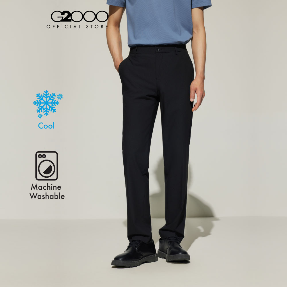 G2000 กางเกงขายาวแบบทางการสำหรับผู้ชาย Smart Fit รุ่น 5115311299 BLACK
