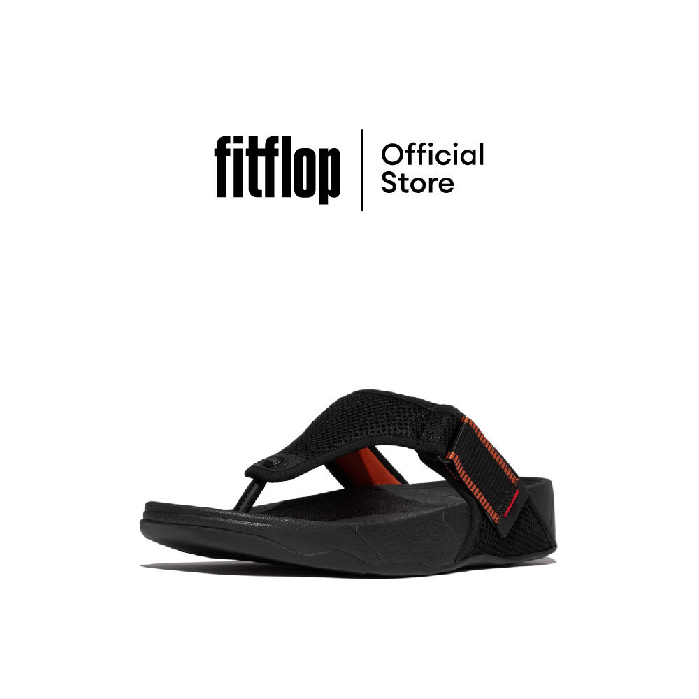 FITFLOP TRAKK ADJ. W/RESISTANT MESH รองเท้าแตะแบบหูหนีบผู้ชาย รุ่น E7G-D31 สี BLACK