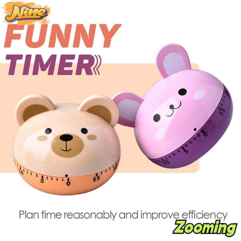 ZOOMING Mechanical Timer ABS Student Learning Time Novelty Kitchen Food Timer