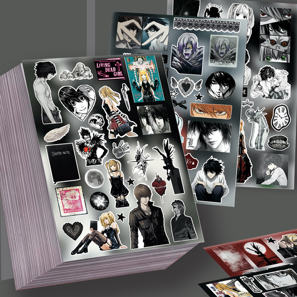 8 ชิ้น Death Note สติกเกอร์ไดคัท - Shonen Jump อะนิเมะ Simplistic วัสดุบรรจุภัณฑ์กันน้ําสร้างสรรค์
