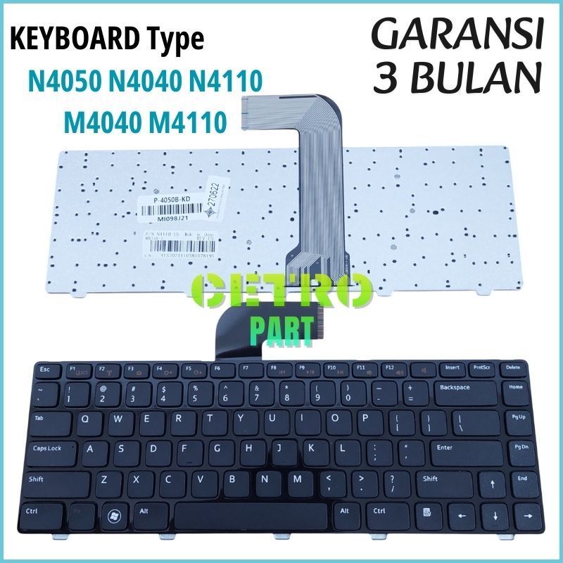 คีย์บอร์ด De-ll Inspiron N4050 N4110 Vostro 3450 3460 3550 Series - ใหม่
