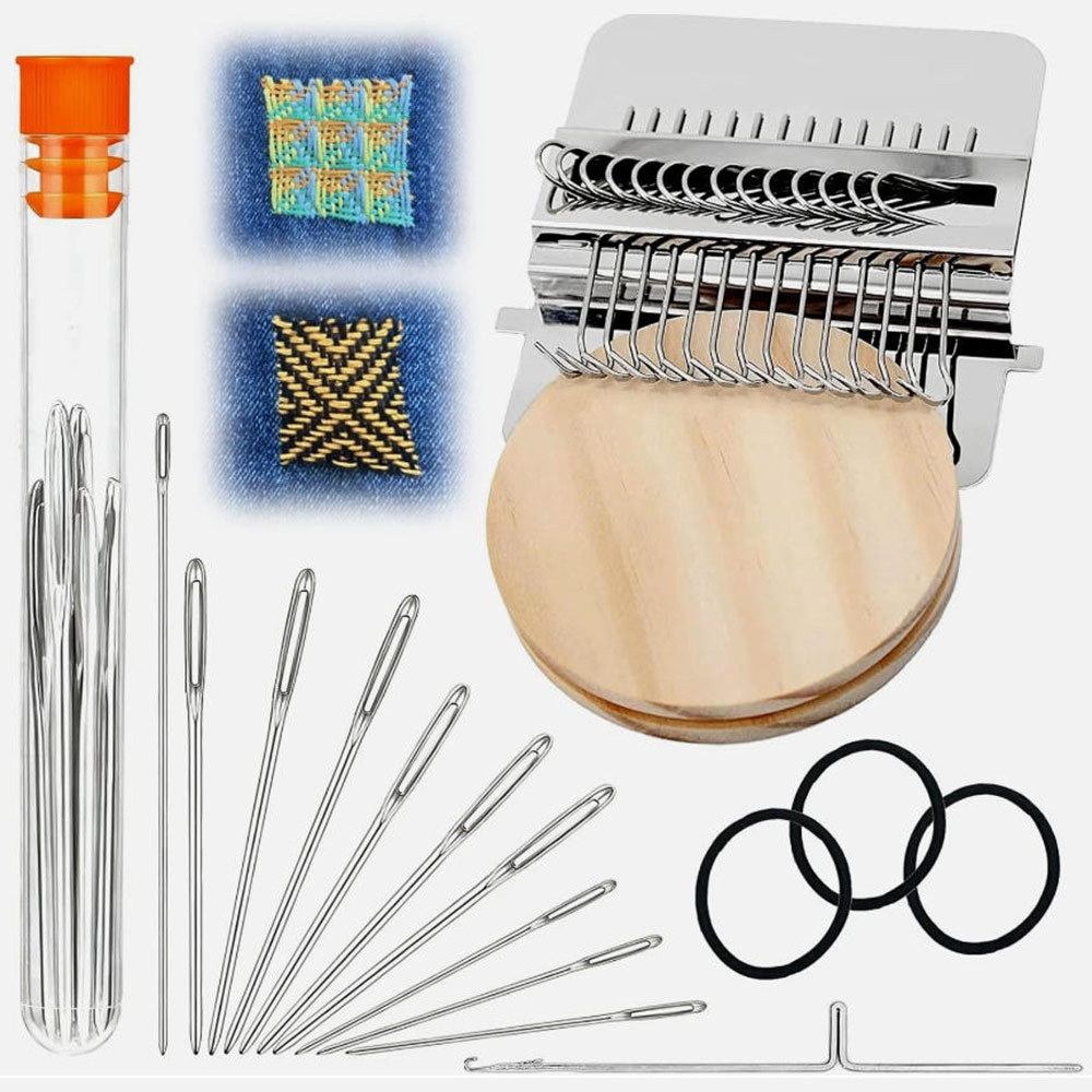 Knit Patch Kit Darning Loom, Knitpatch Patchmaker 2.0 Kit, Loom Knitting Machine