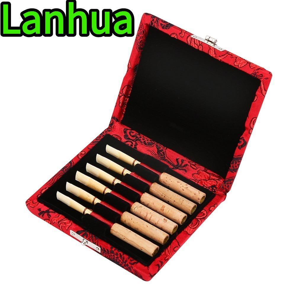 LANHUA Oboe Reed , ที่วางเก็บของแบบกก ​น้ําเงิน/แดง/เขียว ​กล่องเก็บกก​, ไม้สะดวก ​อุปกรณ์เสริม Oboe