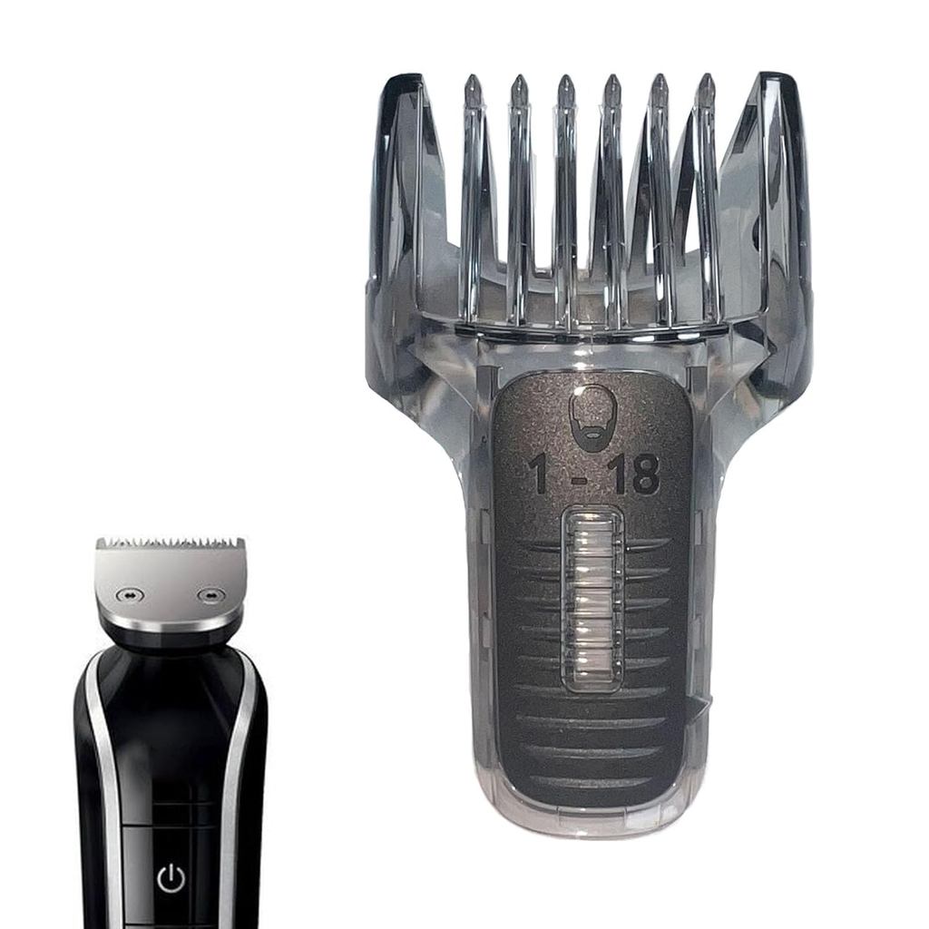 เปลี่ยนหวีเครา 1-18 มม.เข้ากันได้กับ Philips Norelco QuickGroom รุ่นจับ QG3330 QG3333 QG3340 QG3352 