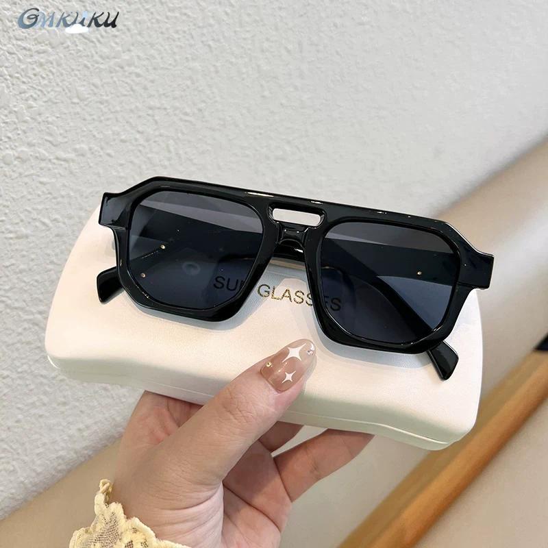 UV400 แว่นตากันแดดผู้ชายผู้หญิงสะพานคู่แว่นตาสําหรับขับรถ Anti UV HD ฤดูร้อน Shades