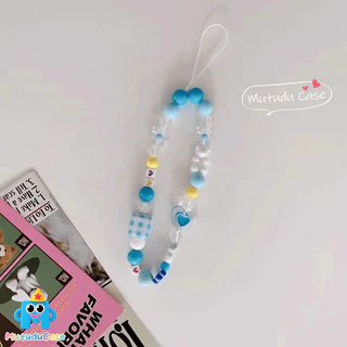 เชือกแขวนโทรศัพท์ลูกปัดน่ารัก หลายสีสดใส พร้อมตุ๊กตการ์ตูน สไตล์ฮิต คู่รัก เหมาะกับทุกรุ่น อุปกรณ์ตกแต่งสุดคิวท์