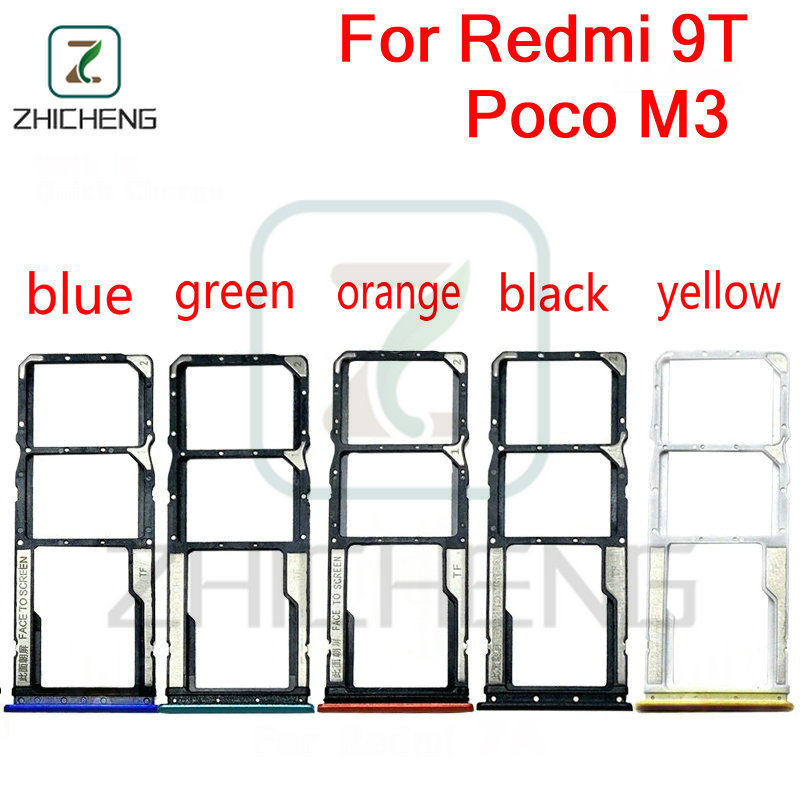 สําหรับ Redmi 9T / Poco M3 ซิมการ์ดถาดผู้ถือช่องใส่การ์ด Reader SD Slot อะแดปเตอร์อะไหล่
