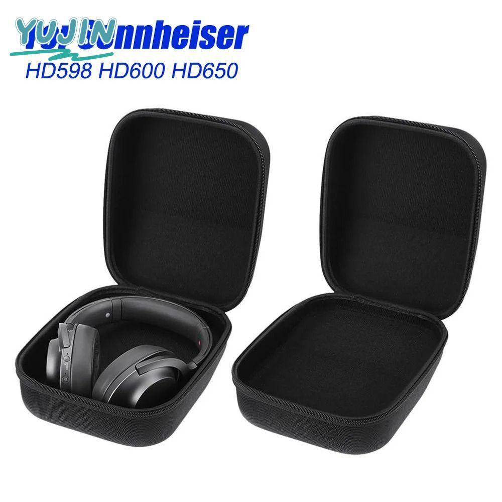 YUJIN กระเป๋าเก็บหูฟัง, Hard Shell EVA หูฟัง Carring, Travel Box Portable Fall Protection ชุดหูฟังพกพากระเป๋าสําหรับ Sennheiser HD598/HD600/HD650