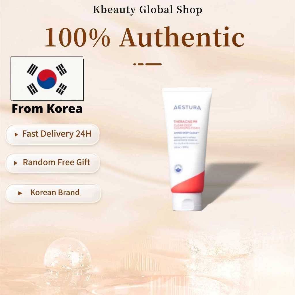 [Estura] THERACNE365 Deep Cleansing Foaming Face 200g/กําจัดสิ่งสกปรกของผิวหนังและความมันอุดตันในรูข