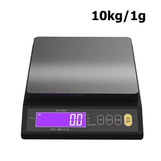 COD ตาชั่งดิจิตอลอิเล็กทรอนิกส์สำหรับครัวขนาด 5kg/0.1g หรือ 10kg/1g แสดงผล LCD กันน้ำได้เต็มที่ ทำจากสแตนเลส
