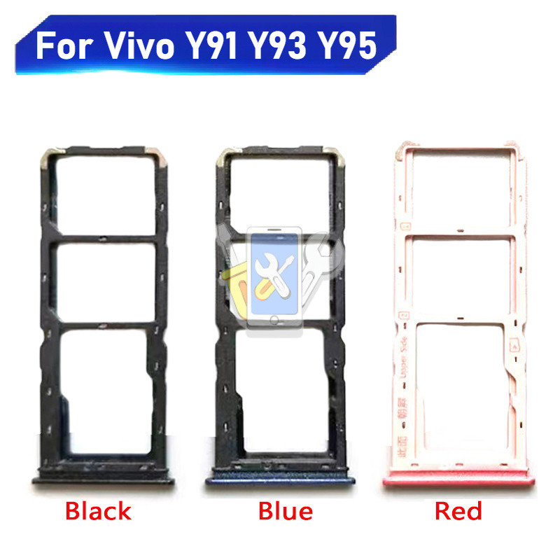 สําหรับ Vivo Y91 Y91i Y91c Y93 Y93s Y95 ถาดซิมการ์ด Micro SD Card Holder Slot เปลี่ยนอะไหล่ซ่อม