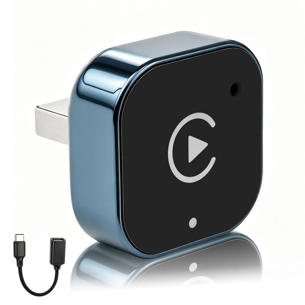 อะแดปเตอร์ CarPlay ไร้สาย 2 in 1 สําหรับอัพเกรด CarPlay แบบมีสายหรือสาย Android เป็นไร้สาย, Mini Plu
