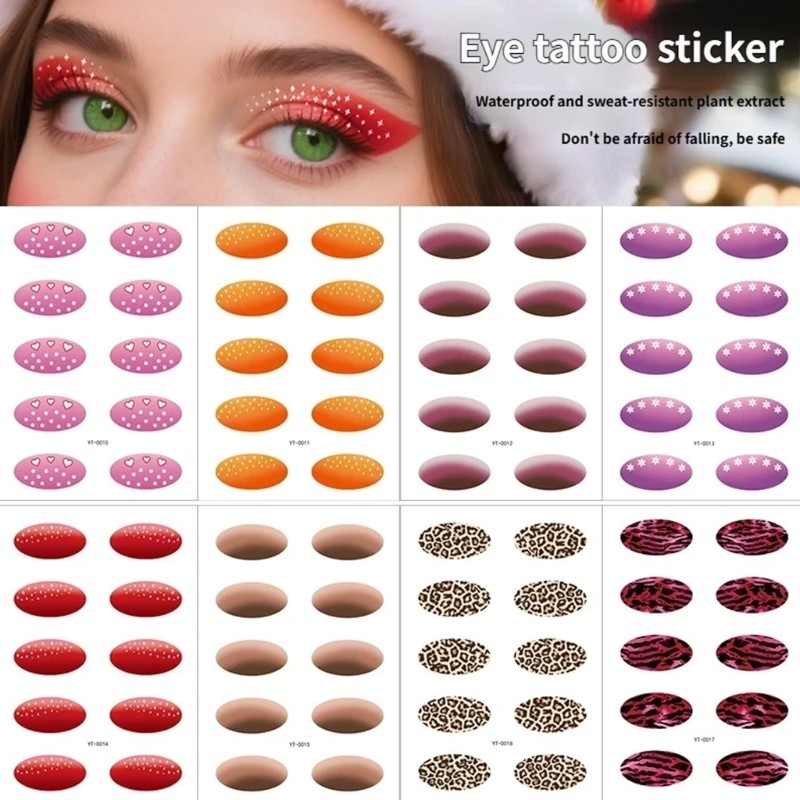 Dream Quick Apply Eye Makeup สติกเกอร์ 2 แผ่นยาวสําหรับรูปร่างตา