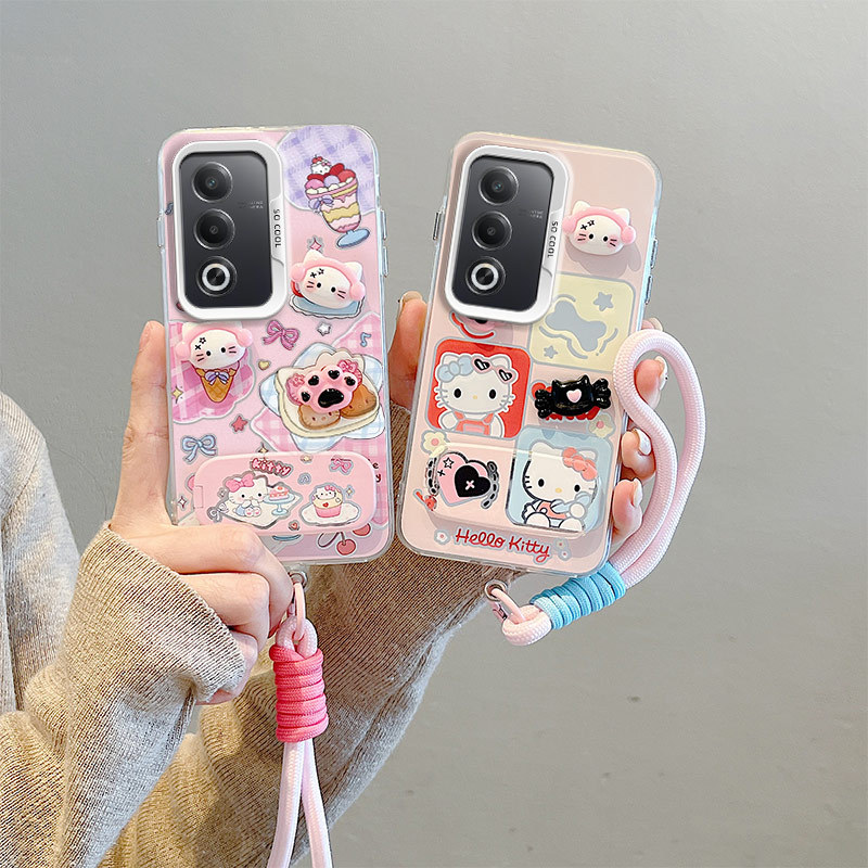 เคส OPPO A3 Pro เคส For OPPO เคสติดตั้งวงเล็บกระจก 3D ตุ๊กตา hard โทรศัพท์ BB-CYJZ